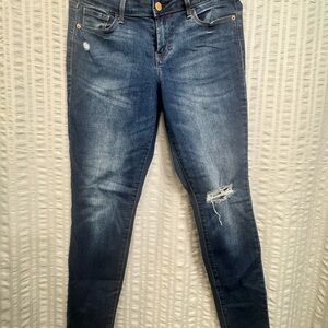Women's Blue Distressed Jeans
